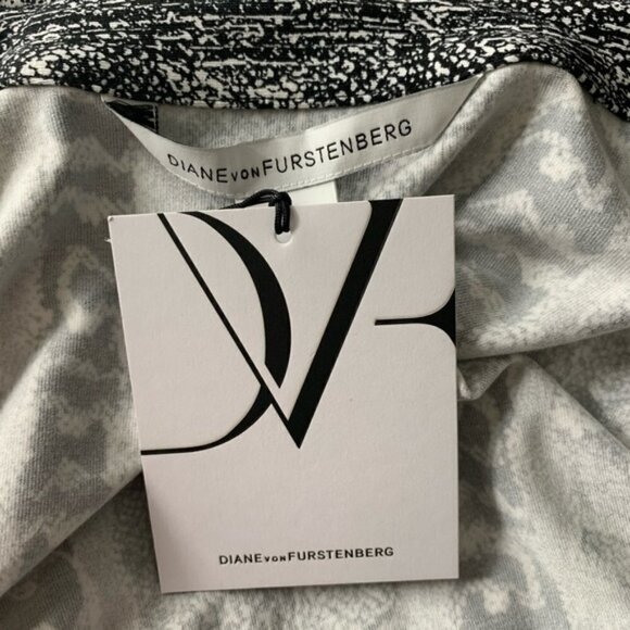DVF Diane von Furstenberg New Jeanne Oasis Snake black wrap dress new 2 - Picture 5 of 6